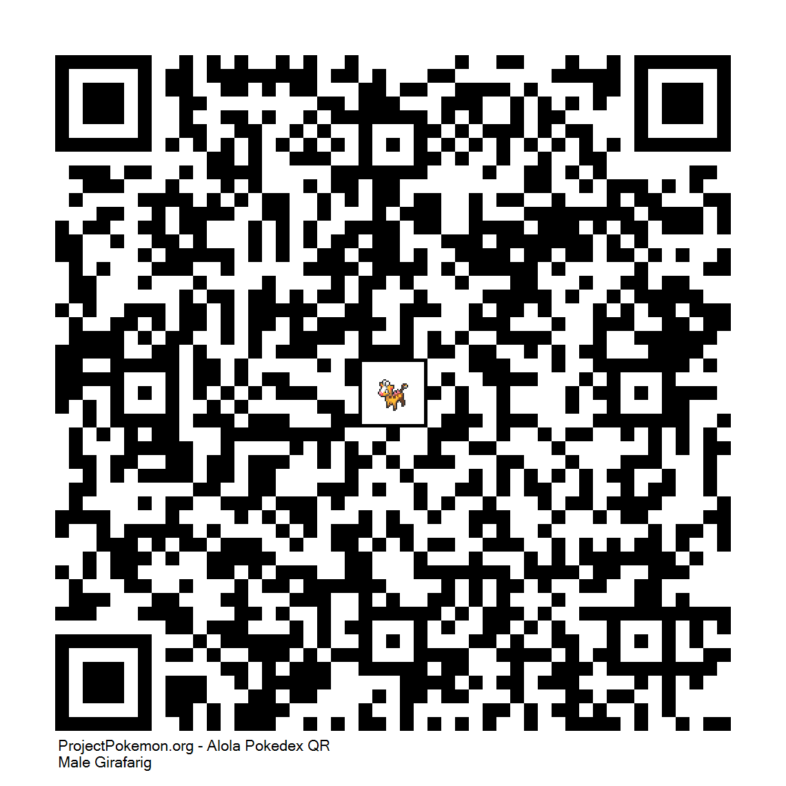 Cdigo QR de Girafarig